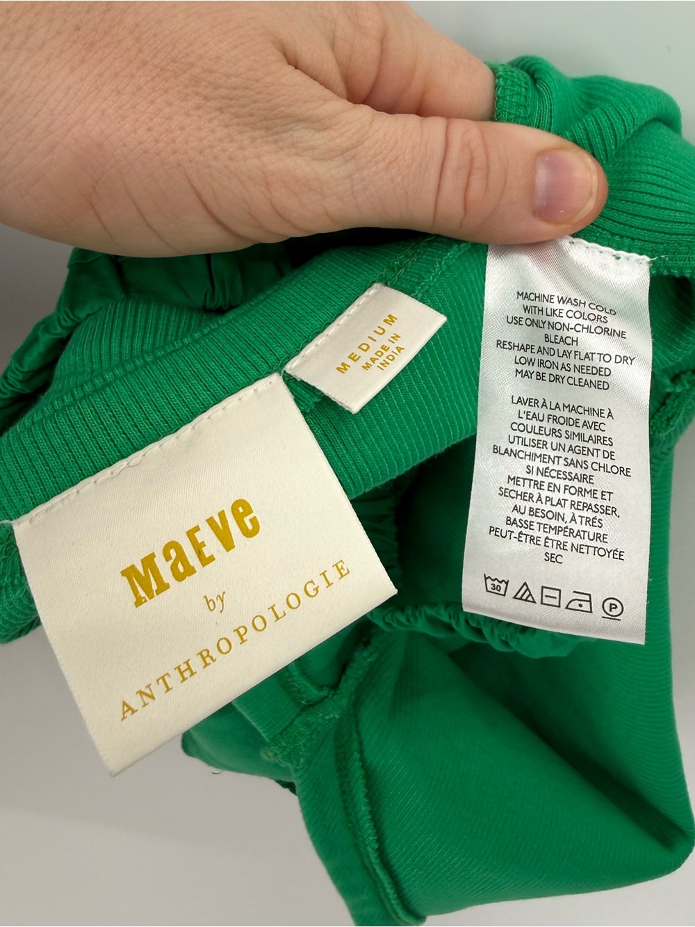 Anthropologie Maeve Ruched Crisscross Strap Cutout Back Tank | Green | Medium - Picture 4 of 5